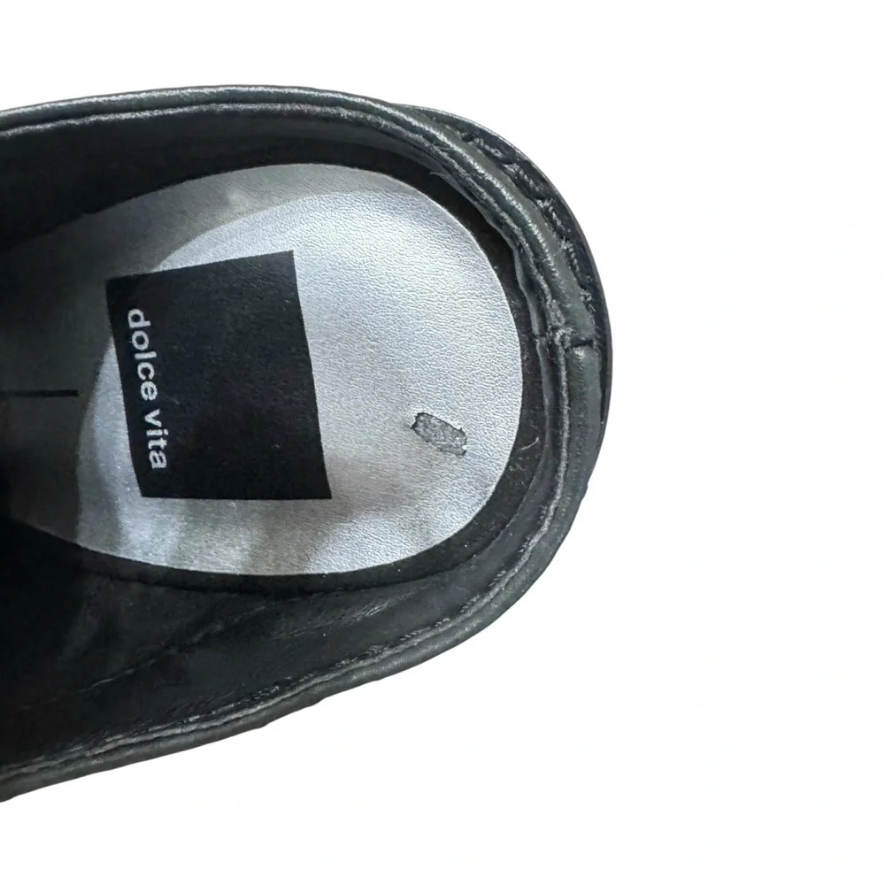 New Dolce Vita Lauri Open Toe Black Leather Bootie Sz 8.5‎